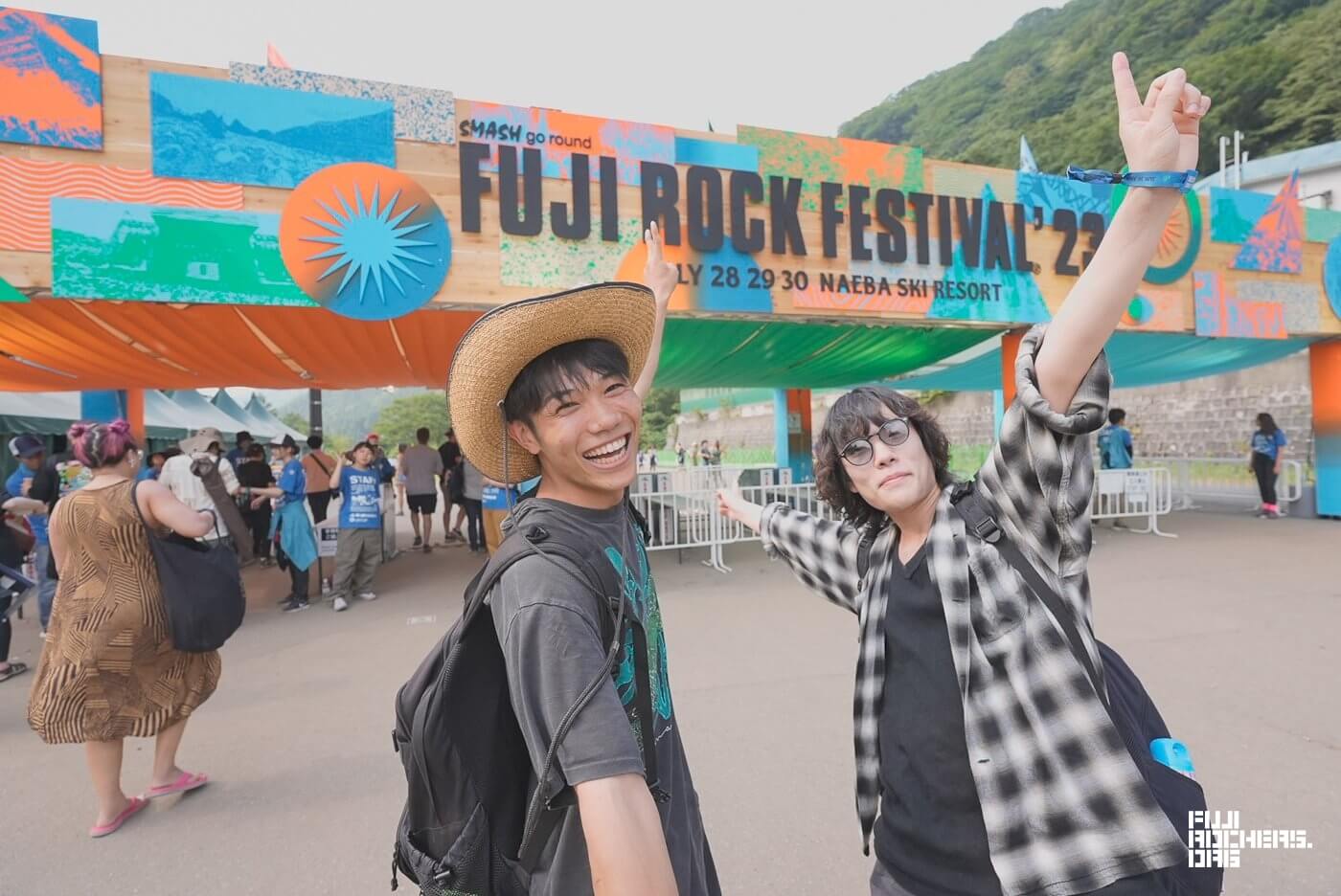 FUJI ROCK FESTIVAL '23の入場ゲート（photo by fujirockers.org）