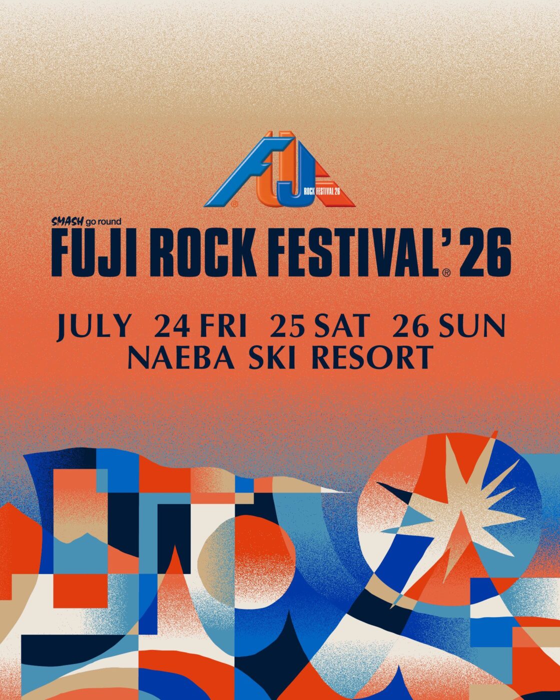 FUJI ROCK FESTIVAL’26開催発表！2026年も楽しんでいきましょう！