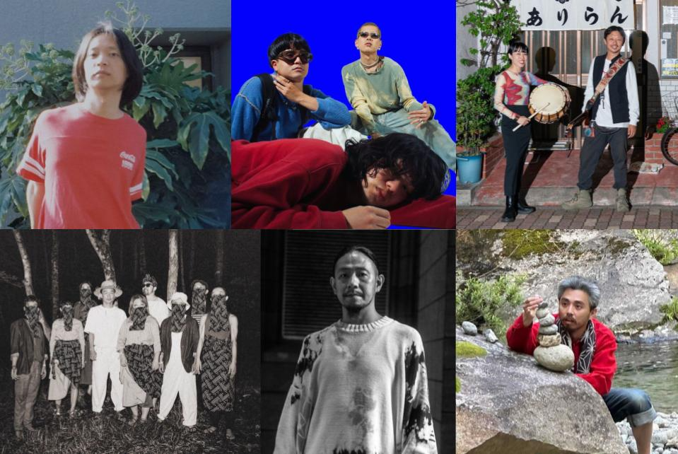 Summer Eye / HOME / ALKDO / 滞空時間 Taikuh Jikang feat.秋田ゴールドマン / 鎮座DOPENESS(左上から右上、続いて左下から右下の順に)